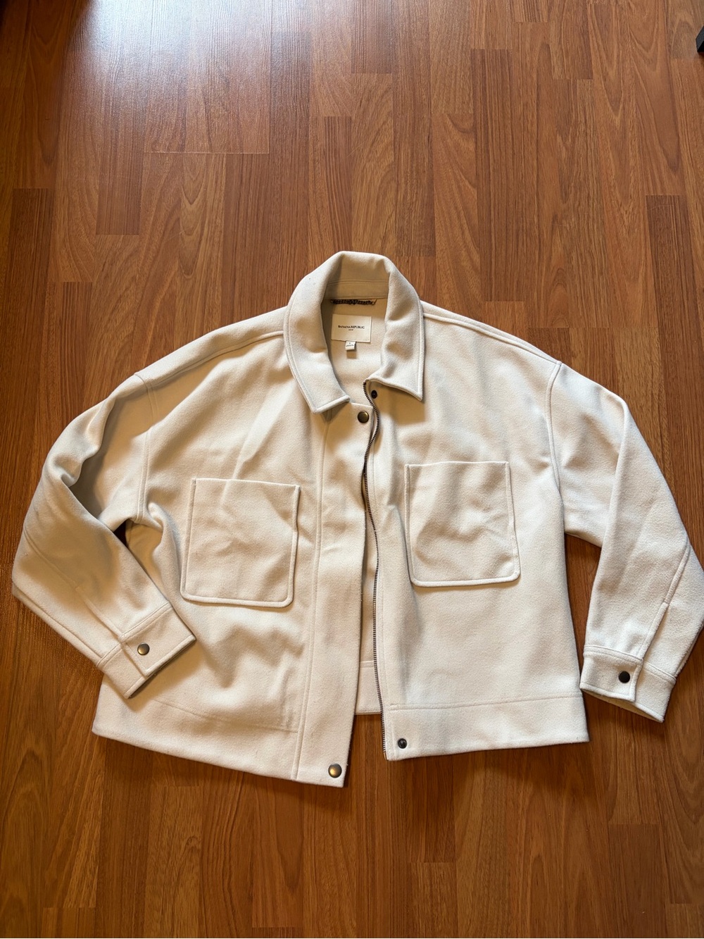 Banana Republic Oversized Jacket in Cream